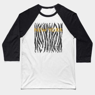 tiger zebra leather fur texture pattern Baseball T-Shirt